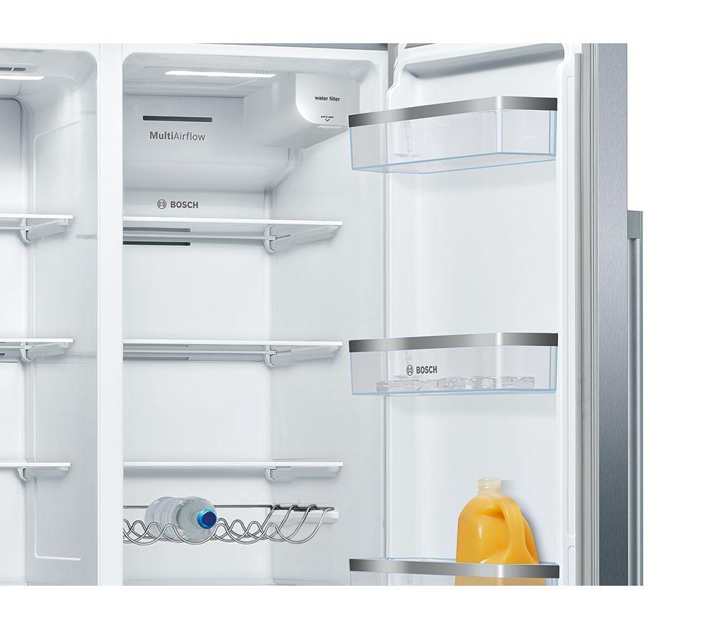 BOSCH Series 6 KAD93AIERG American-Style Fridge Freezer - Brushed Steel image number 4 of 8