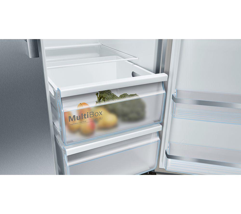 BOSCH Series 6 KAD93AIERG American-Style Fridge Freezer - Brushed Steel image number 5 of 8