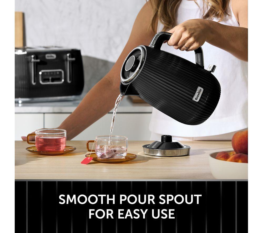 BREVILLE Linear VKT243 Jug Kettle - Black & Chrome image number 5 of 6