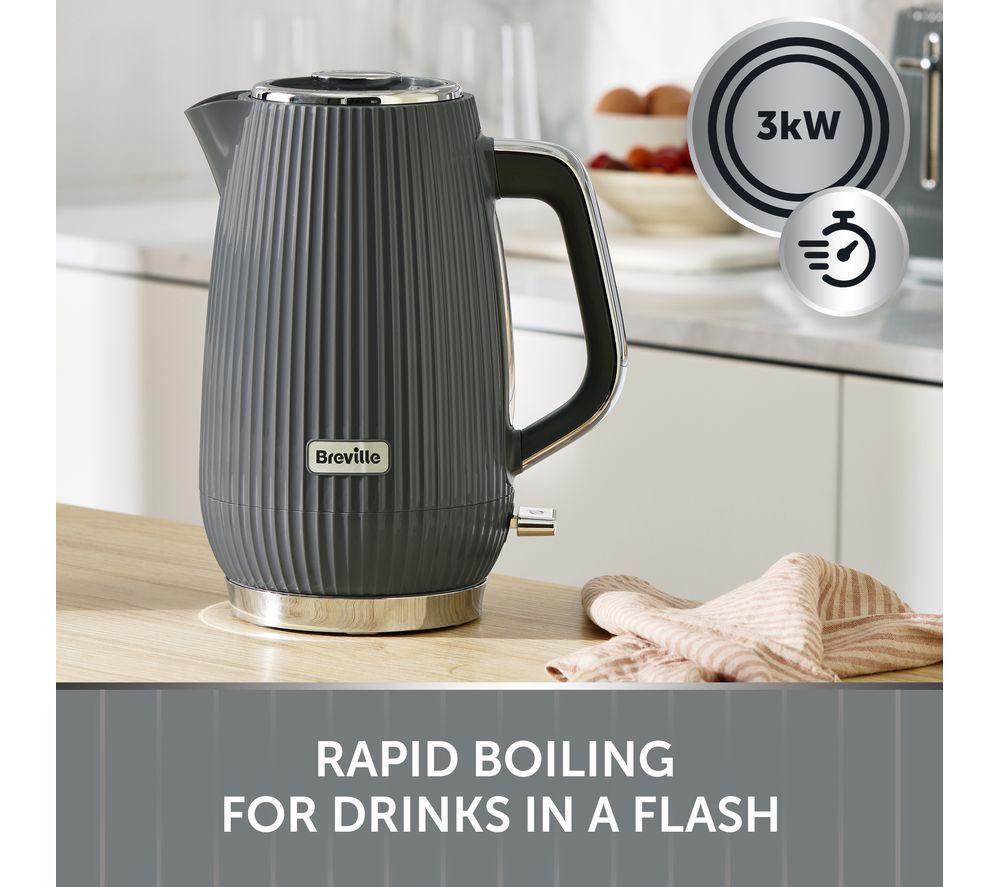 BREVILLE Linear VKT245 Jug Kettle - Grey & Chrome image number 4 of 6