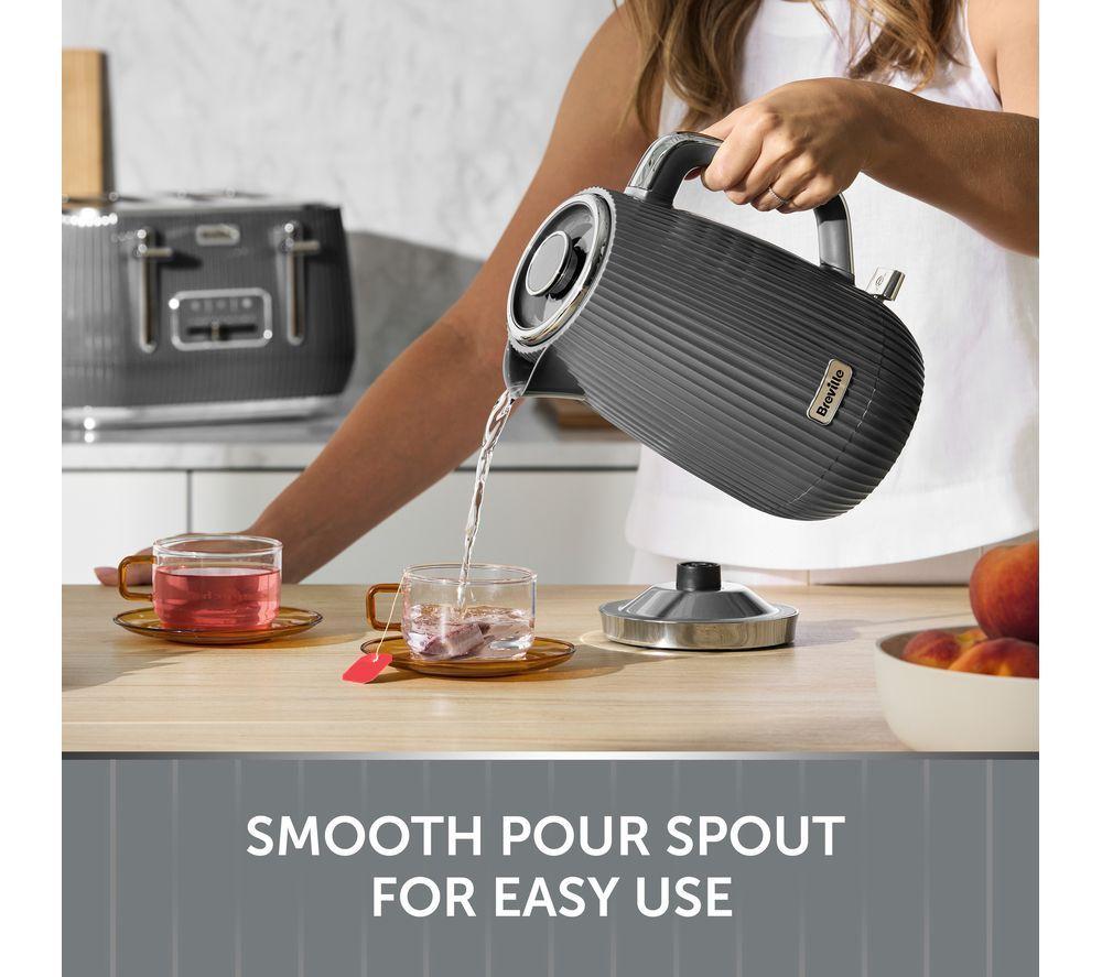 BREVILLE Linear VKT245 Jug Kettle - Grey & Chrome image number 5 of 6