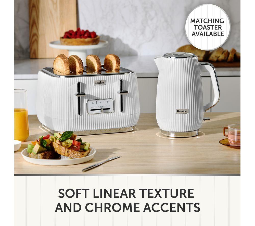 BREVILLE Linear VKT244 Jug Kettle - White & Chrome image number 6 of 6