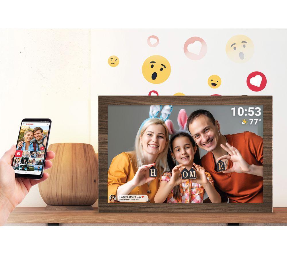 SANDSTROM SDPFHD10W25 10.1" Digital Photo Frame - Brown image number 2 of 10