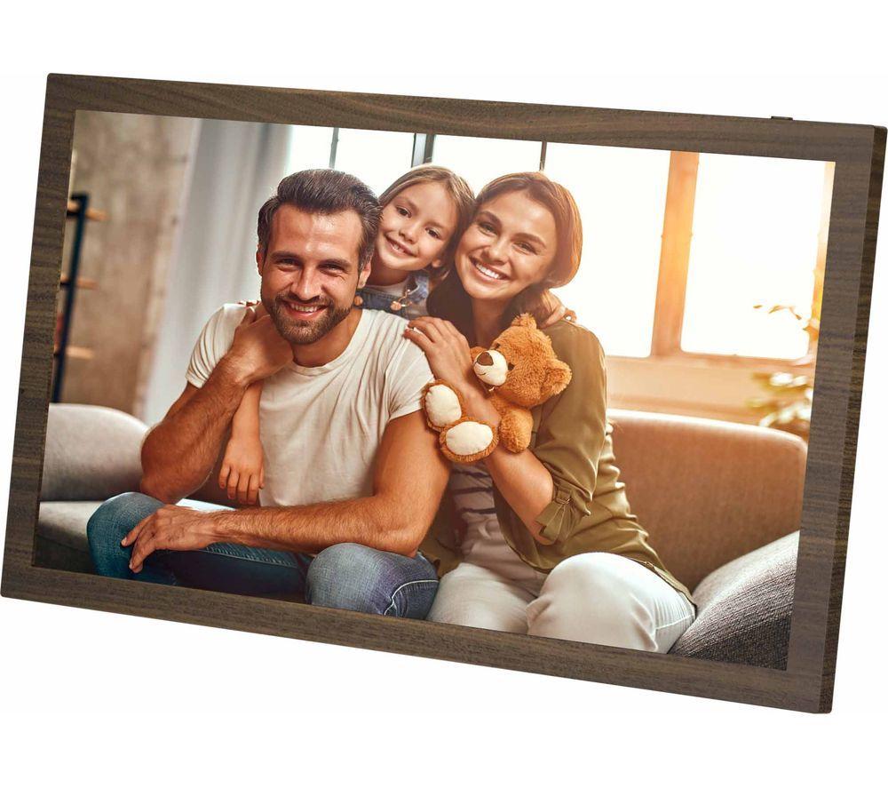SANDSTROM SDPF15W25 15.6" Digital Photo Frame - Brown image number 2 of 8