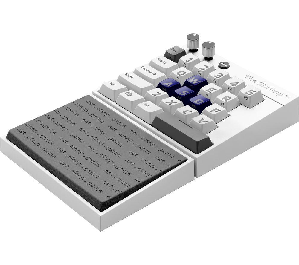 THE SHRIMP Model 1 Vitello Mechanical Gaming Keyboard - White, Grey & Blue