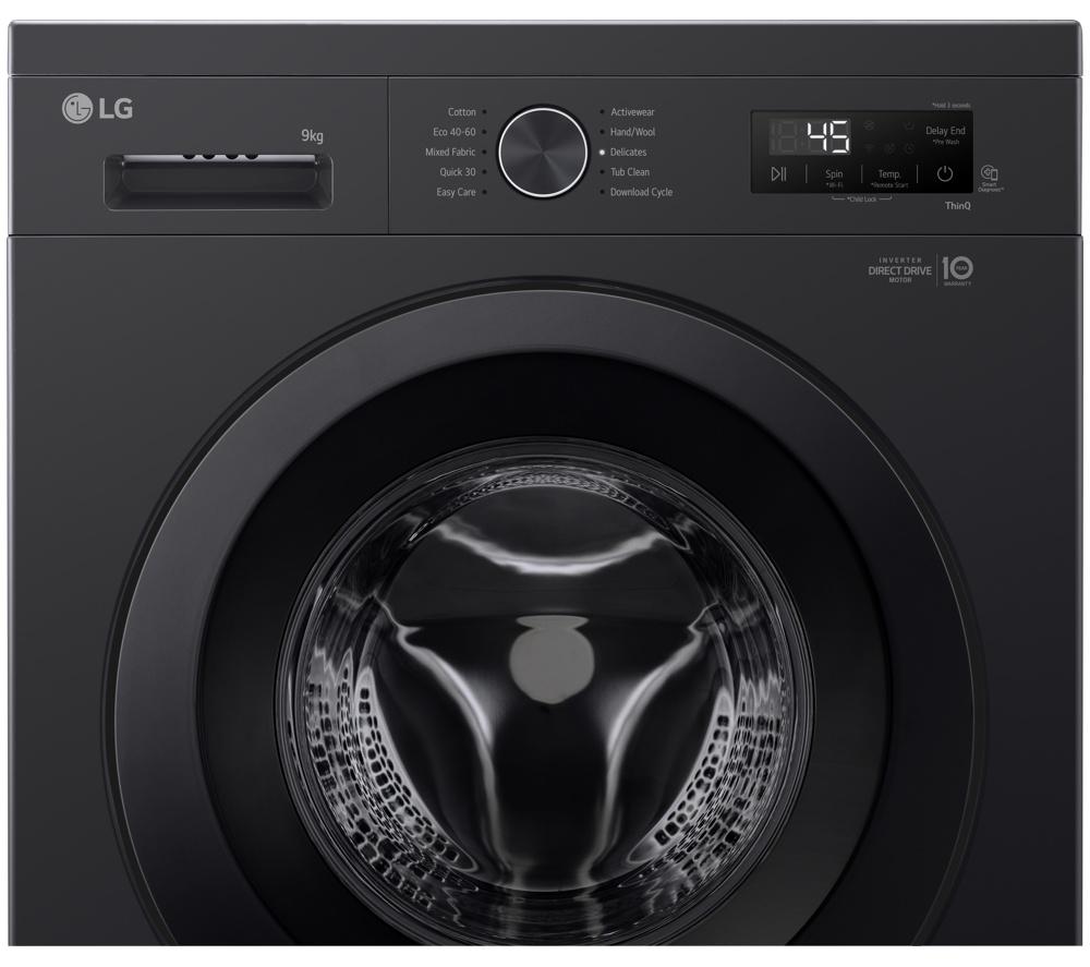 LG Series 2 Direct Drive F4X1009NNK WiFi-enabled 9 kg 1400 Spin Washing Machine - Onyx Black image number 10 of 16