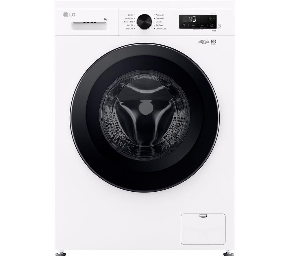 LG X10 Series Direct Drive F4X1009NWK WiFi-enabled 9 kg 1400 Spin Washing Machine - White, White