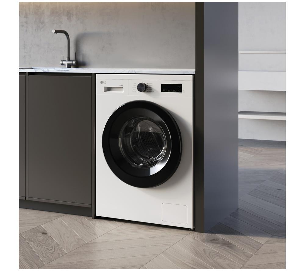 LG Series 2 Direct Drive F4X1009NWK WiFi-enabled 9 kg 1400 Spin Washing Machine - White image number 3 of 13
