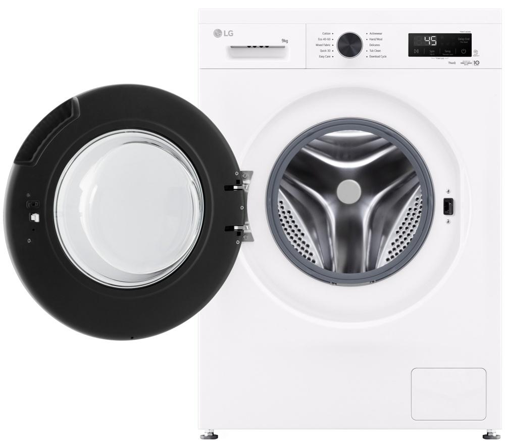 LG Series 2 Direct Drive F4X1009NWK WiFi-enabled 9 kg 1400 Spin Washing Machine - White image number 9 of 13