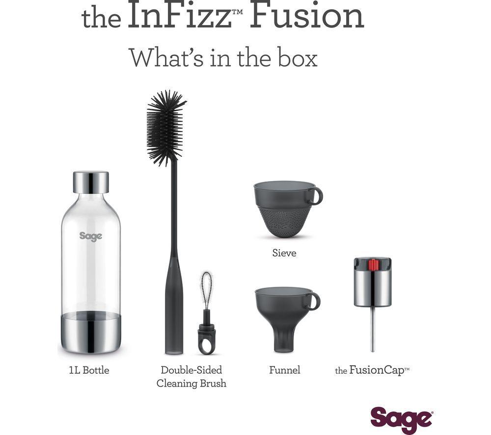 SAGE SCA800BSS0ZEU1 InFizz Fusion Carbonated Drinks Maker - Stainless Steel image number 3 of 3