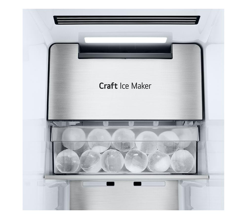 LG InstaView GSXE90BSDD American-Style Smart Fridge Freezer - Brushed Steel image number 3 of 16