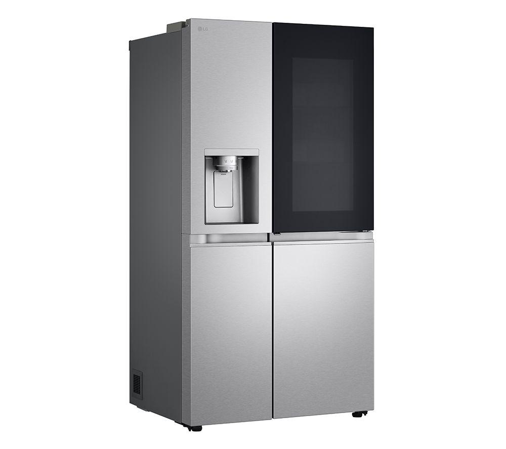 LG InstaView GSXE90BSDD American-Style Smart Fridge Freezer - Brushed Steel image number 10 of 16