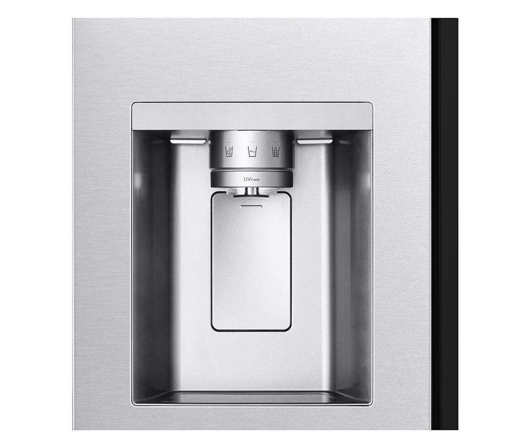 LG InstaView GSXE90BSDD American-Style Smart Fridge Freezer - Brushed Steel image number 11 of 16