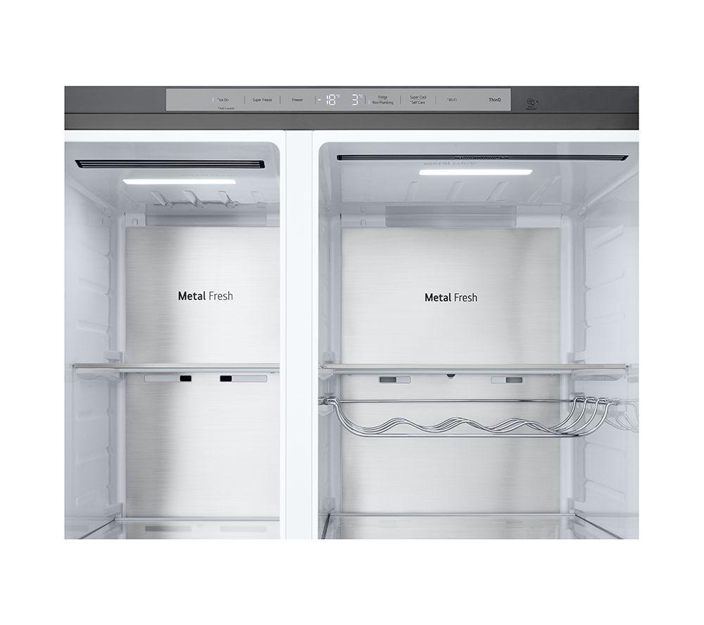 LG InstaView GSXE91BSAD American-Style Smart Fridge Freezer - Brushed Steel image number 3 of 18
