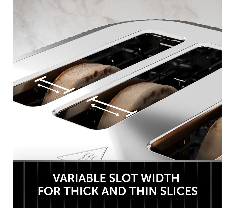 BREVILLE Linear VTR030 4-Slice Toaster - Black & Chrome image number 6 of 6