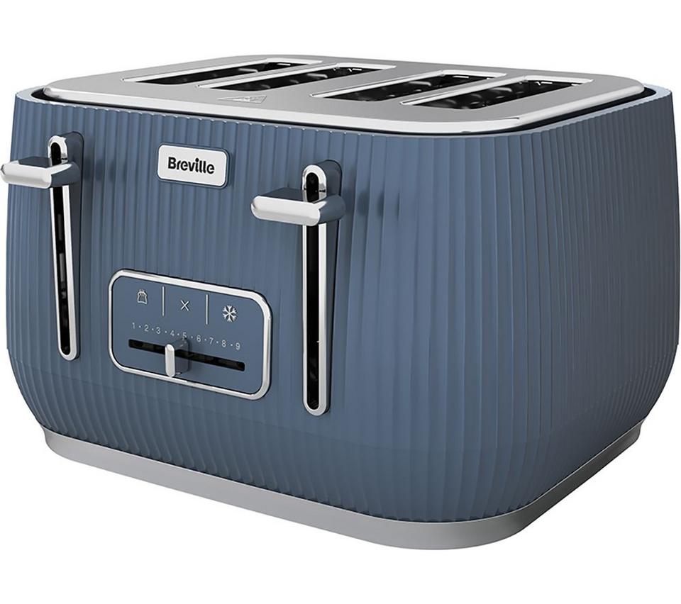 BREVILLE Linear VTR033 4-Slice Toaster - Faded Blue