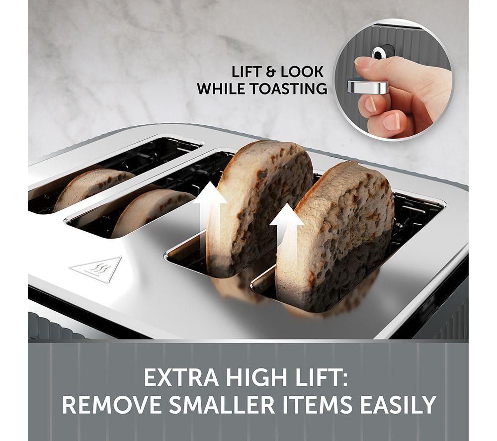 BREVILLE Linear VTR032 4-Slice Toaster - Grey & Chrome image number 5 of 6