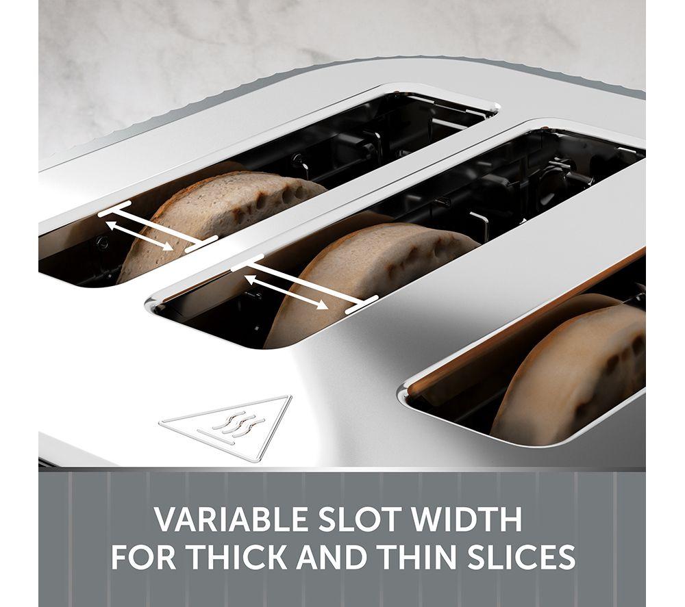 BREVILLE Linear VTR032 4-Slice Toaster - Grey & Chrome image number 6 of 6