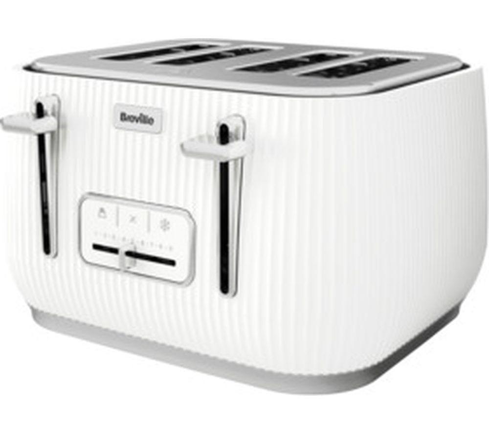 Breville Linear Vtr031 4-Slice Toaster - White, White