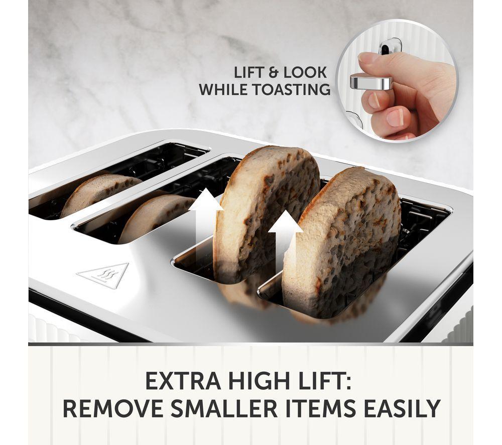 BREVILLE Linear VTR031 4-Slice Toaster - White image number 5 of 6