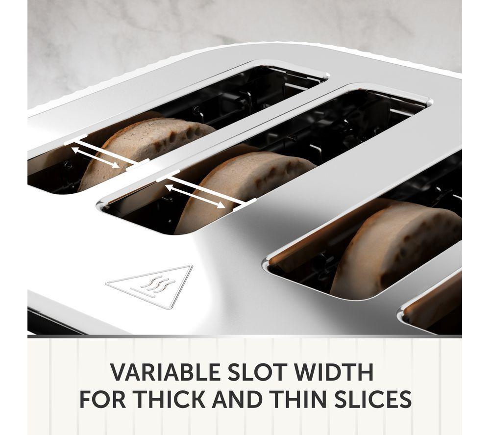 BREVILLE Linear VTR031 4-Slice Toaster - White image number 6 of 6