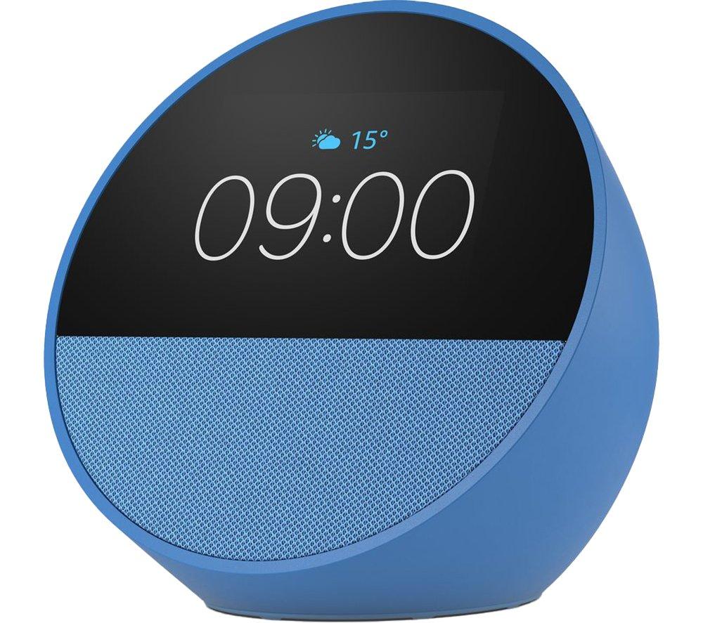 AMAZON Echo Spot Smart Alarm Clock with Alexa - Ocean Blue