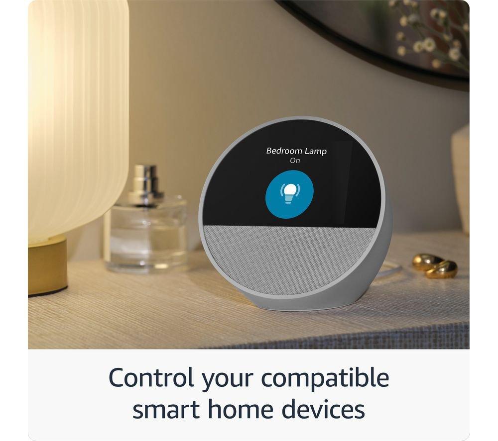 AMAZON Echo Spot Smart Alarm Clock with Alexa - Ocean Blue image number 7 of 8