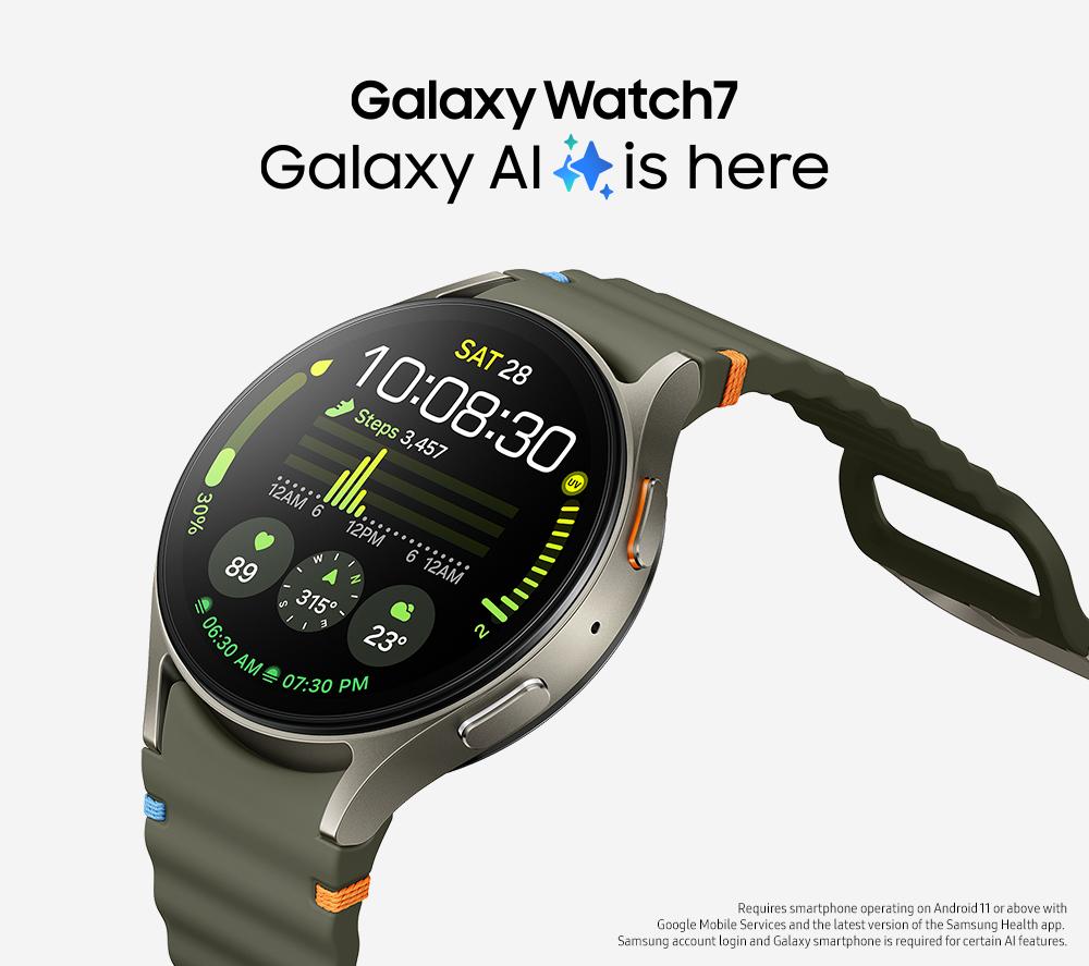 SAMSUNG Galaxy Watch7 BT with Bixby - Green, 40 mm image number 4 of 13