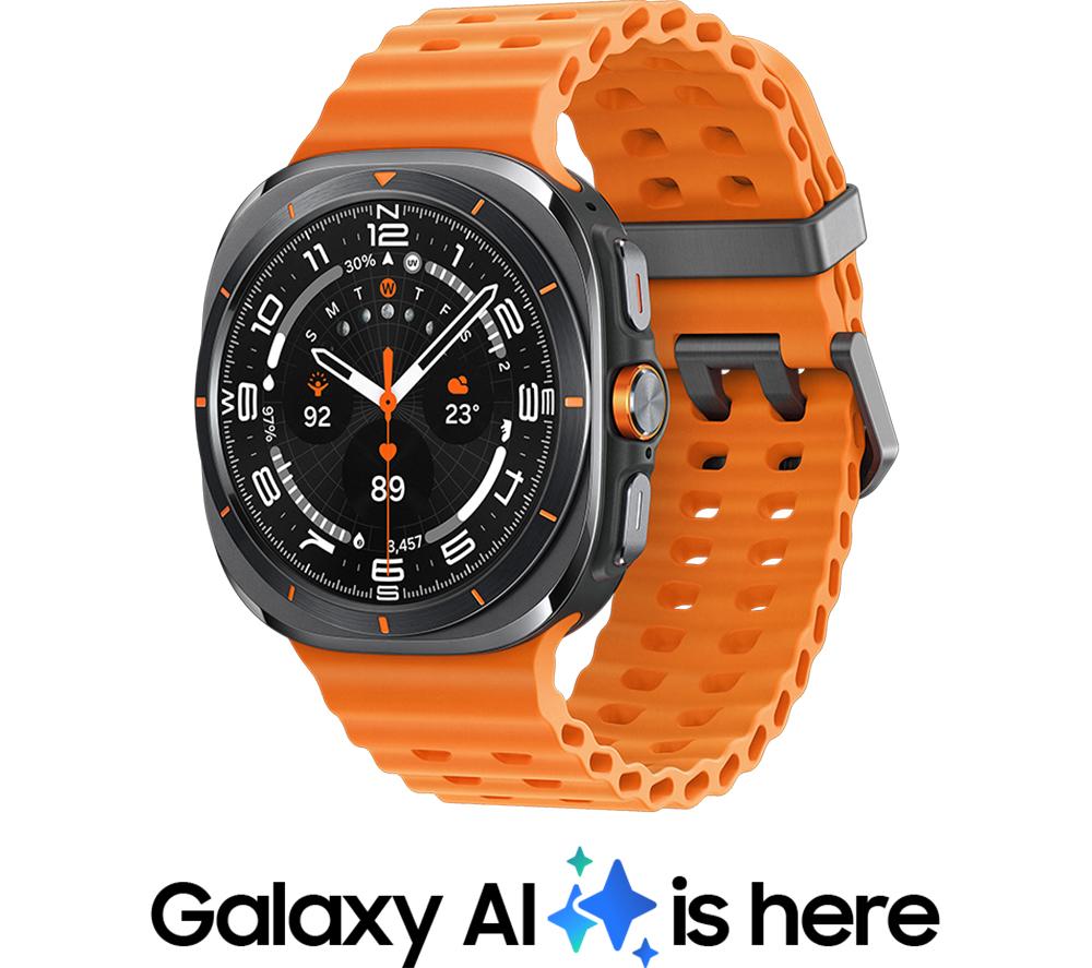 Buy SAMSUNG Galaxy Watch Ultra with Bixby Titanium Grey Orange 47 mm Currys