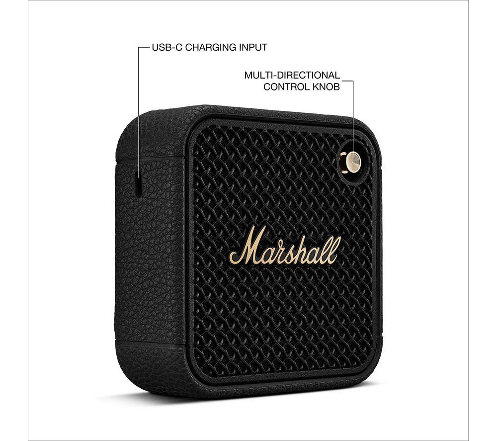 MARSHALL Willen II Portable Bluetooth Speaker - Black & Brass image number 7 of 12