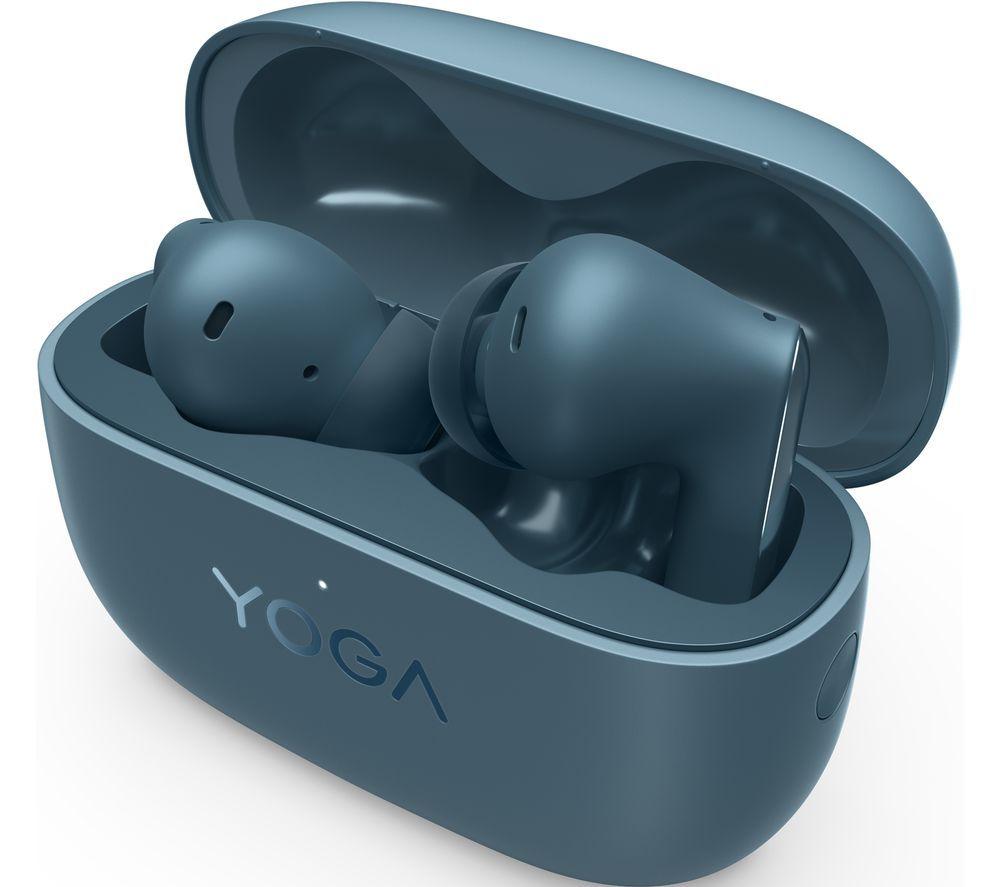 LENOVO YOGA Wireless Bluetooth Noise-Cancelling Earbuds - Tidal Teal image number 3 of 4