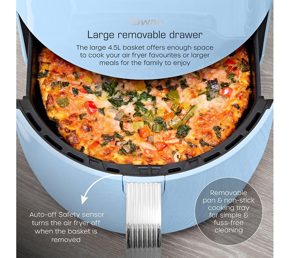 SWAN Retro SD10513BLU Air Fryer - Blue image number 4 of 17