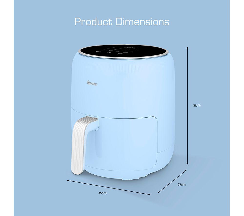 SWAN Retro SD10513BLU Air Fryer - Blue image number 6 of 17