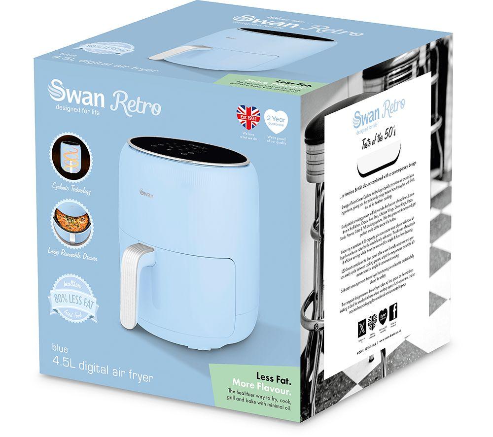 SWAN Retro SD10513BLU Air Fryer - Blue image number 8 of 17