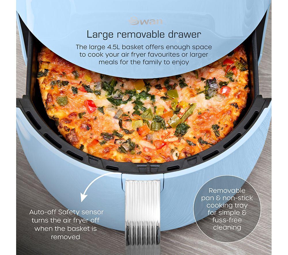SWAN Retro SD10513BLU Air Fryer - Blue image number 12 of 17
