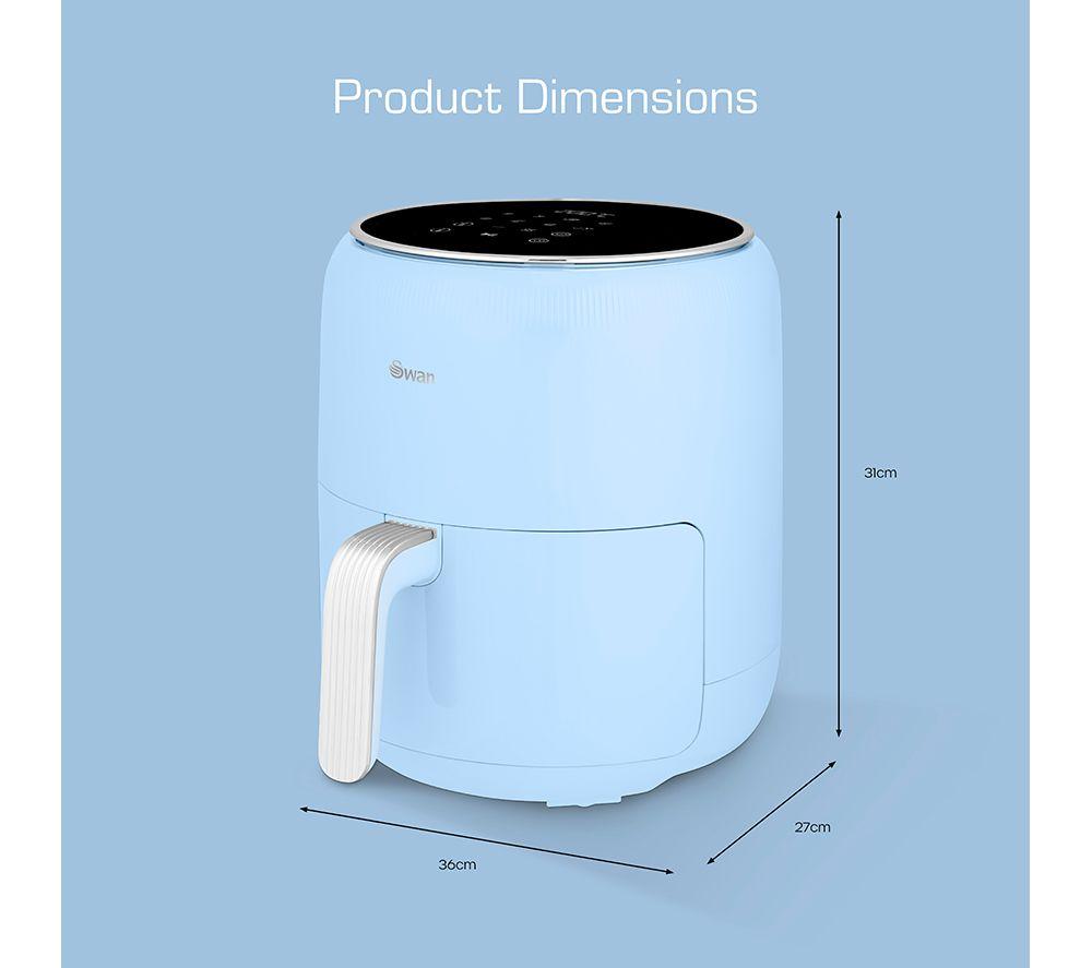 SWAN Retro SD10513BLU Air Fryer - Blue image number 14 of 17