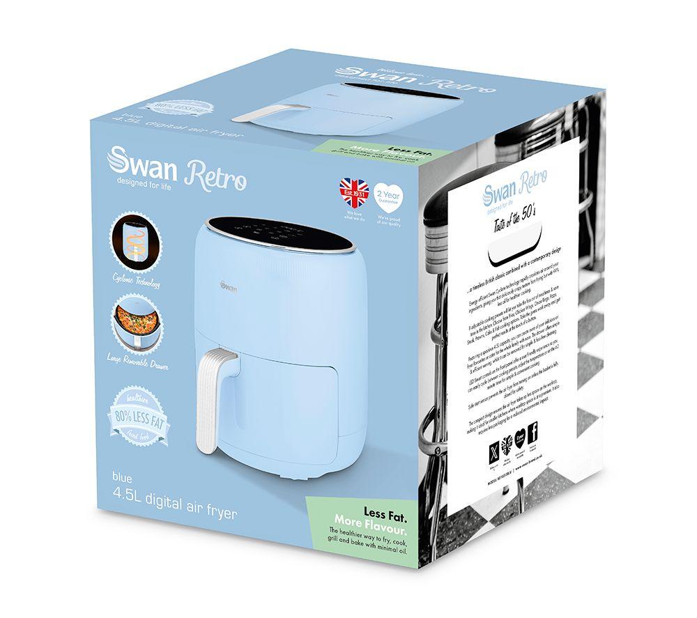 SWAN Retro SD10513BLU Air Fryer - Blue image number 16 of 17