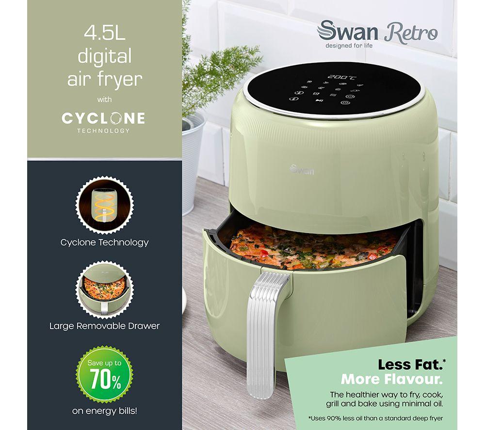 SWAN Retro SD10513GRN Air Fryer - Green image number 2 of 8