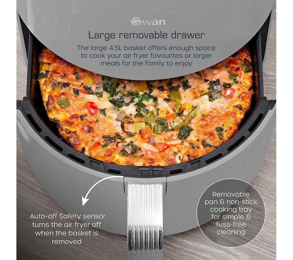 SWAN Retro SD10513GRY Air Fryer - Grey image number 4 of 17