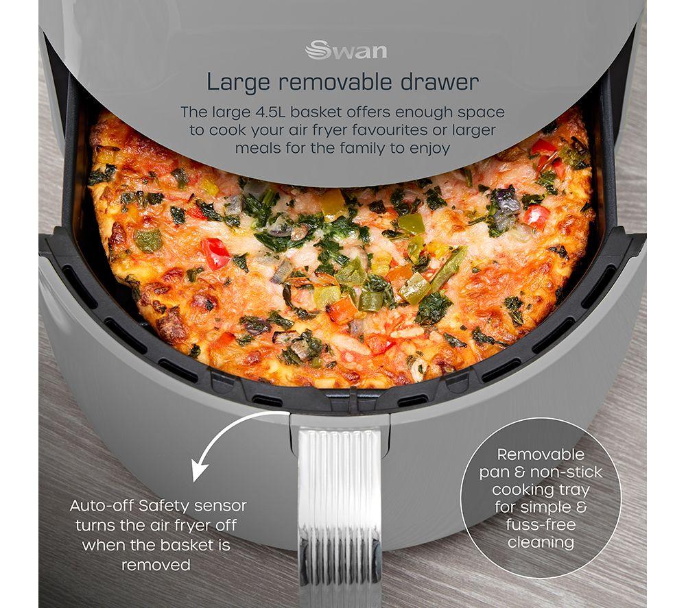 SWAN Retro SD10513GRY Air Fryer - Grey image number 12 of 17