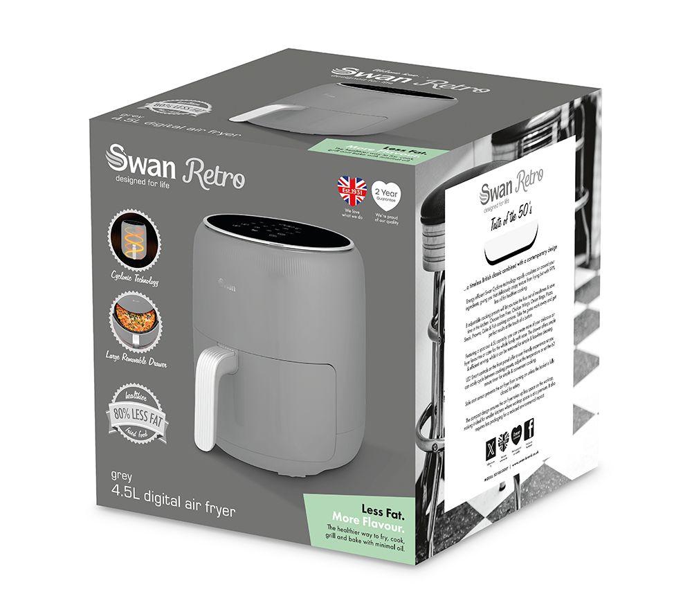 SWAN Retro SD10513GRY Air Fryer - Grey image number 16 of 17