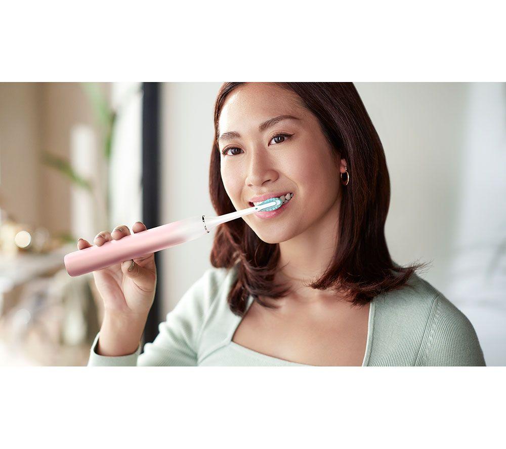PHILIPS Sonicare Diamond Clean Series 9000 HX9911/84 Electric Toothbrush - Silk Pink (Special Edition) image number 3 of 4