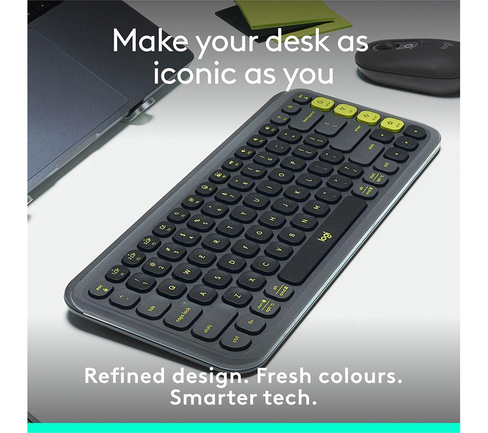 LOGITECH Pop Icon Keys Wireless Keyboard - Graphite image number 2 of 11