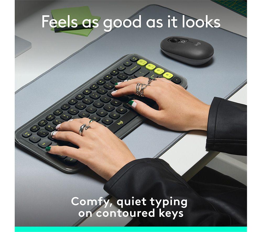 LOGITECH Pop Icon Keys Wireless Keyboard - Graphite image number 3 of 11