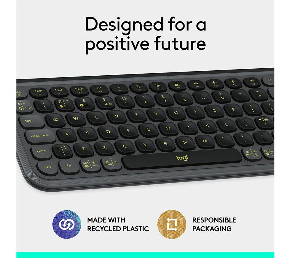 LOGITECH Pop Icon Keys Wireless Keyboard - Graphite image number 11 of 11