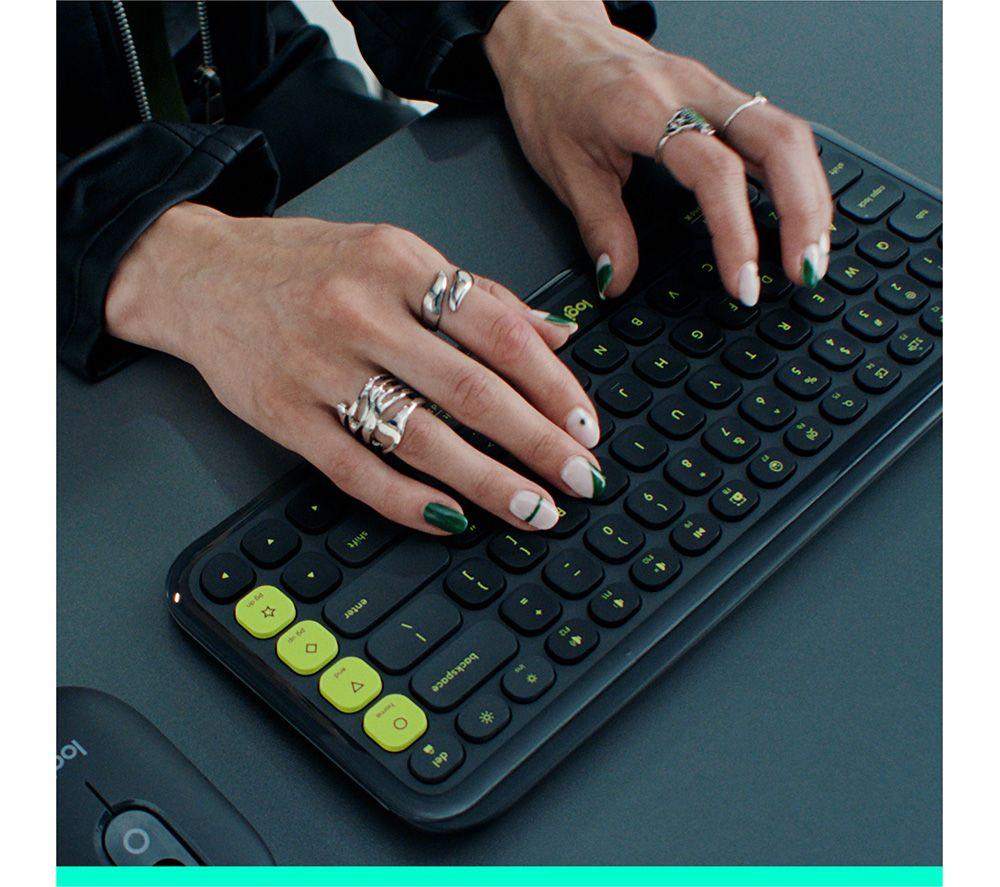 LOGITECH Pop Icon Keys Wireless Keyboard - Rose image number 7 of 11