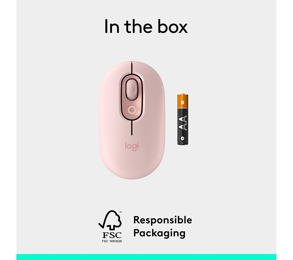 LOGITECH Pop Icon Wireless Optical Mouse - Rose image number 10 of 11