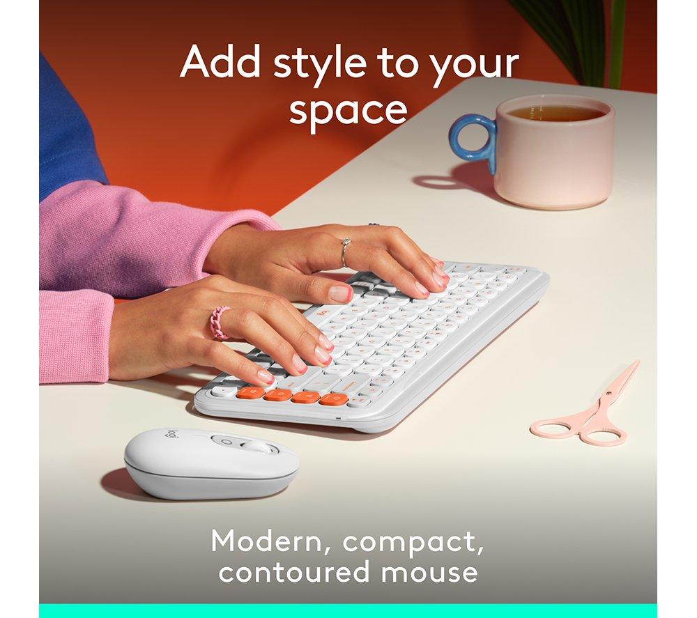 LOGITECH Pop Icon Wireless Optical Mouse - White image number 2 of 11