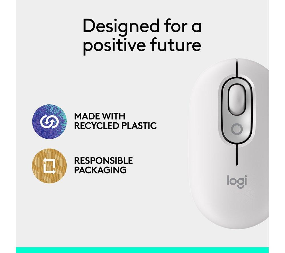 LOGITECH Pop Icon Wireless Optical Mouse - White image number 11 of 11