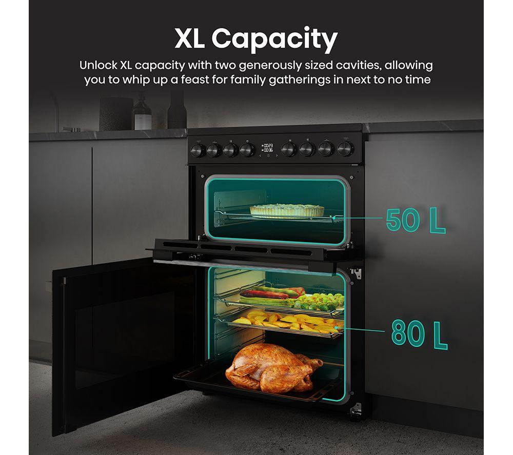 HISENSE Hi6 Max 80/50L HDCEC6C20B 60cm Electric Ceramic Cooker - Jet Black image number 3 of 16